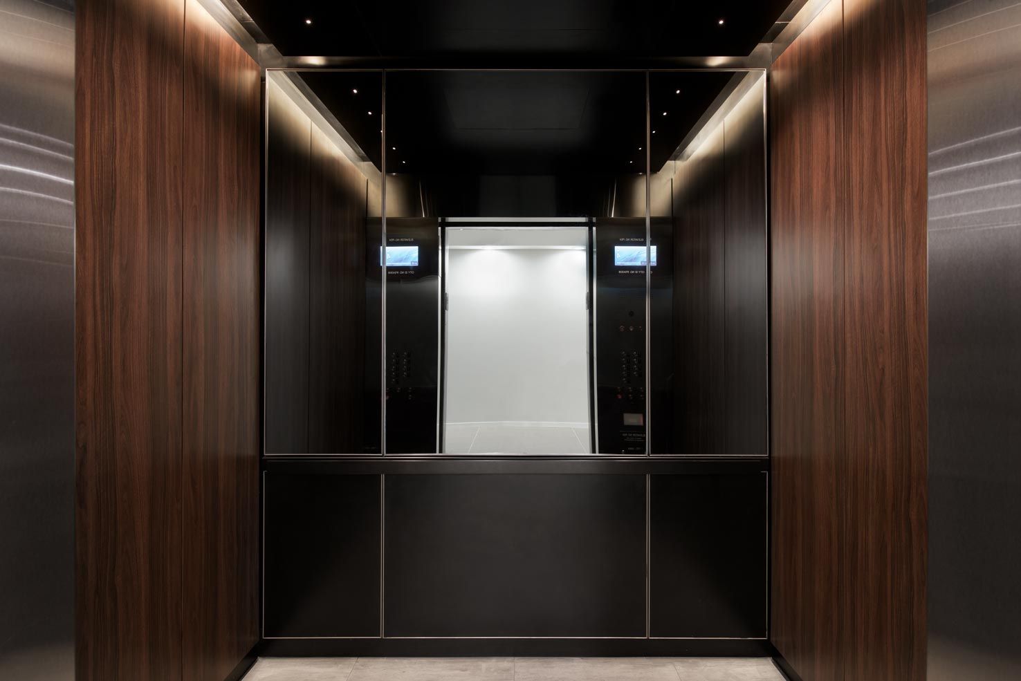 Luxury elevator at the 410 Park Avenue hotel